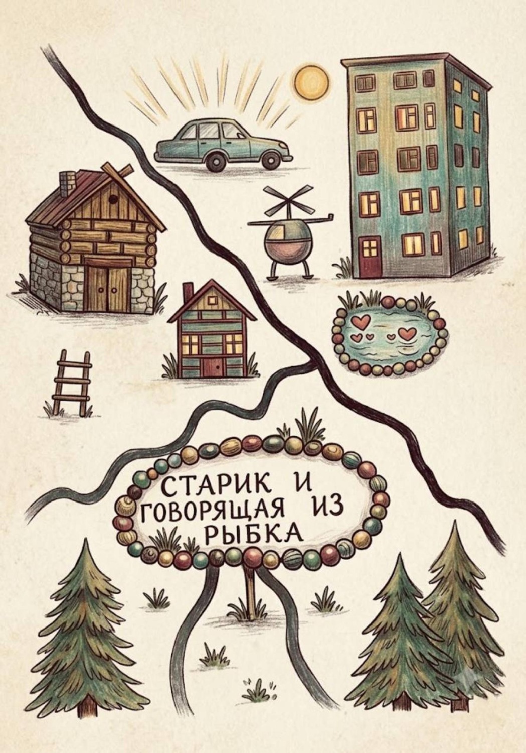 Обложка книги «Старик и Говорящая рыбка»