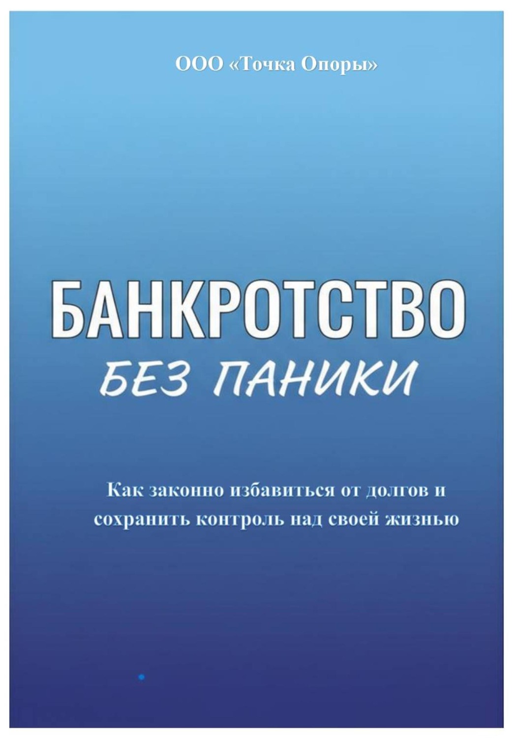 Обложка книги «Банкротство без паники»
