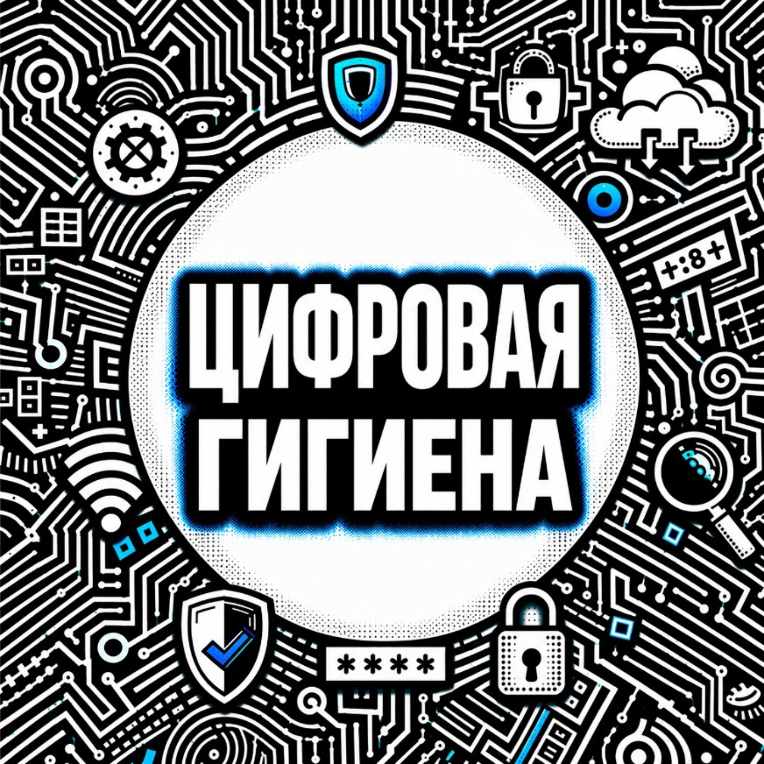 Обложка книги «Цифровая безопасность и гигиена. Нескучный аудиокурс по личной кибербезопасности»