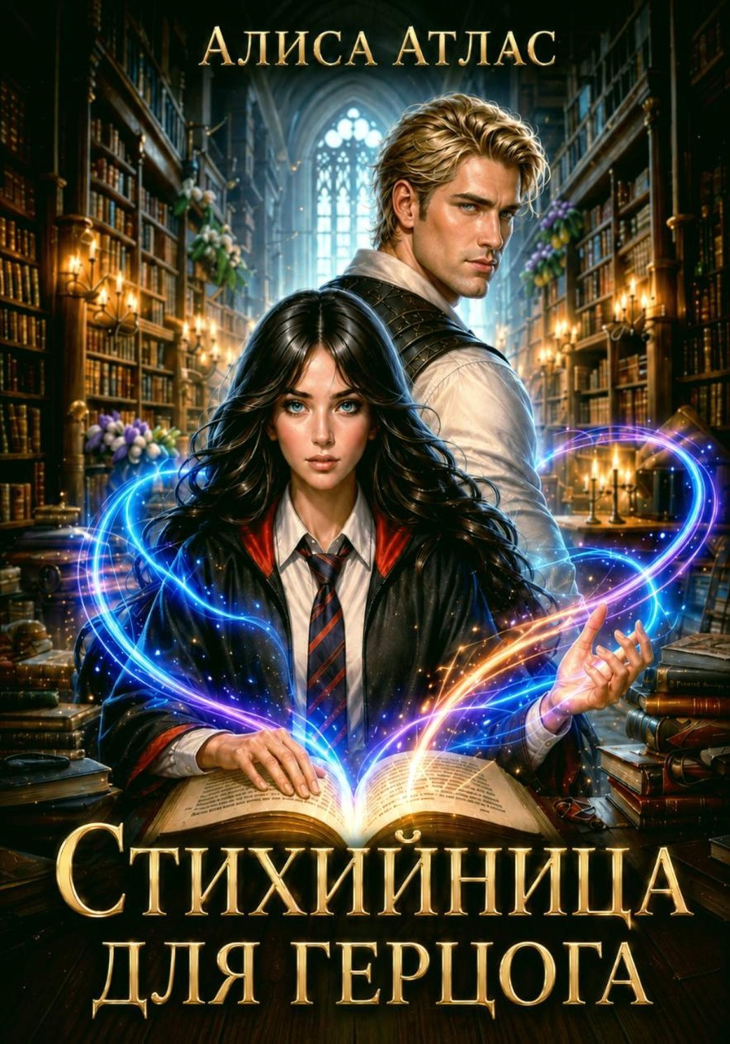 Обложка книги «Стихийница для герцога»