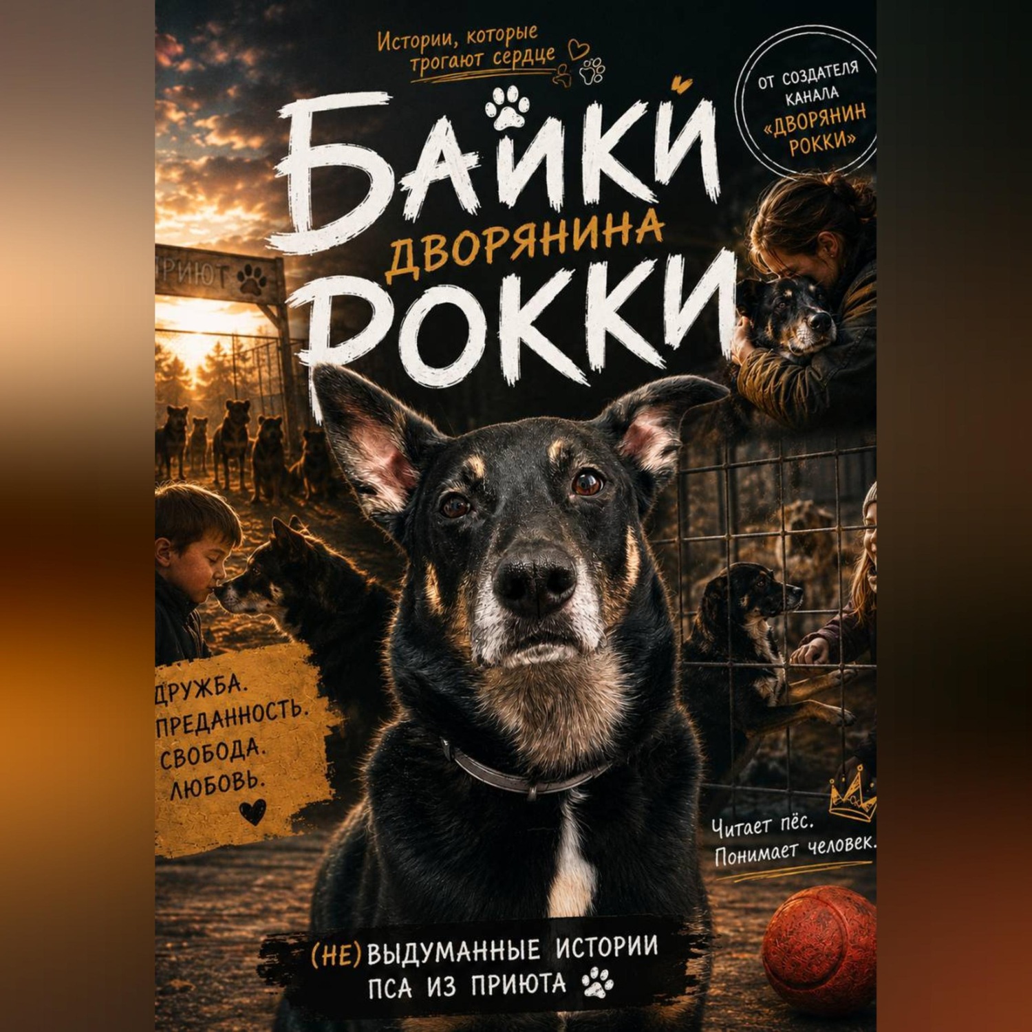 Обложка книги «Байки Дворянина Рокки. (Не)выдуманные истории пса из приюта»