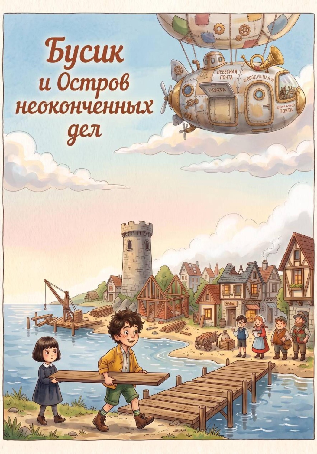 Обложка книги «Бусик и Остров неоконченных дел»