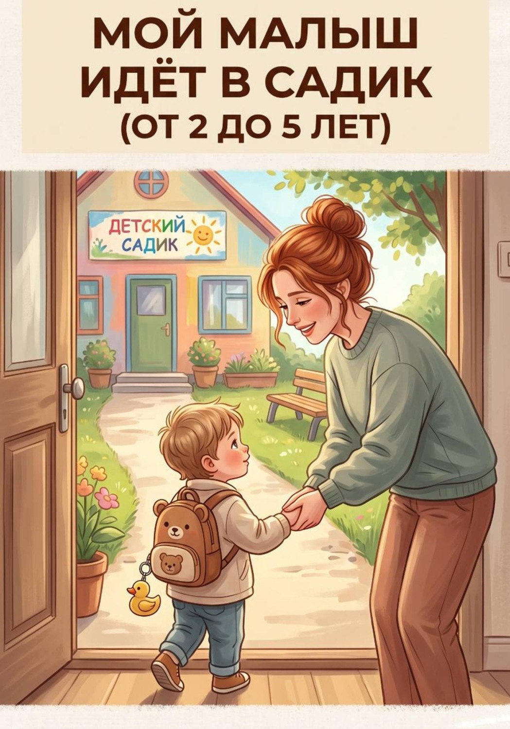 Обложка книги «Мой малыш идёт в садик: книга поддержки для мам от 2 до 5 лет»