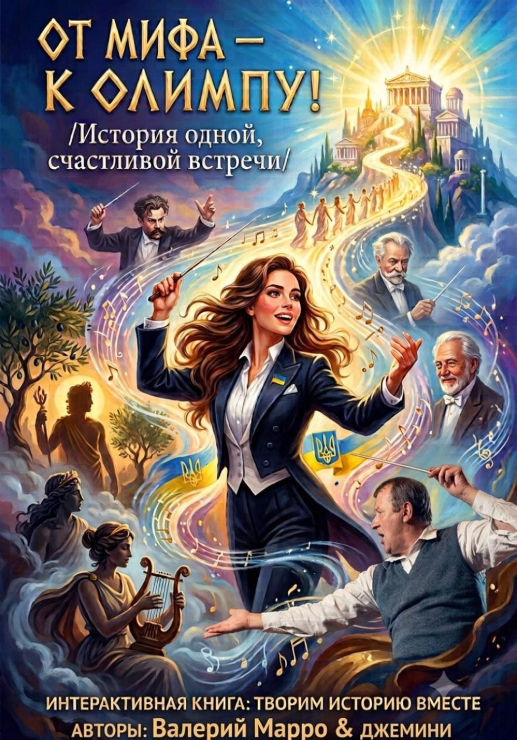 Обложка книги «От мифа — к Олимпу! /История одной счастливой встречи/. Интерактивная книга: творим историю вместе»