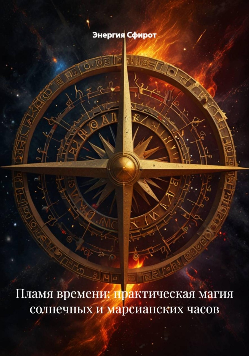 Обложка книги «Пламя времени: практическая магия солнечных и марсианских часов»