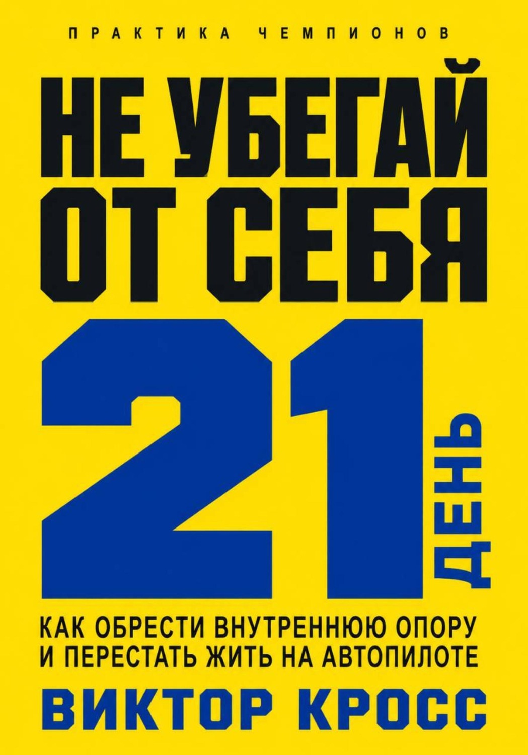 Обложка книги «Не убегай от себя. 21 день как обрести внутреннюю опору и перестать жить на автопилоте»
