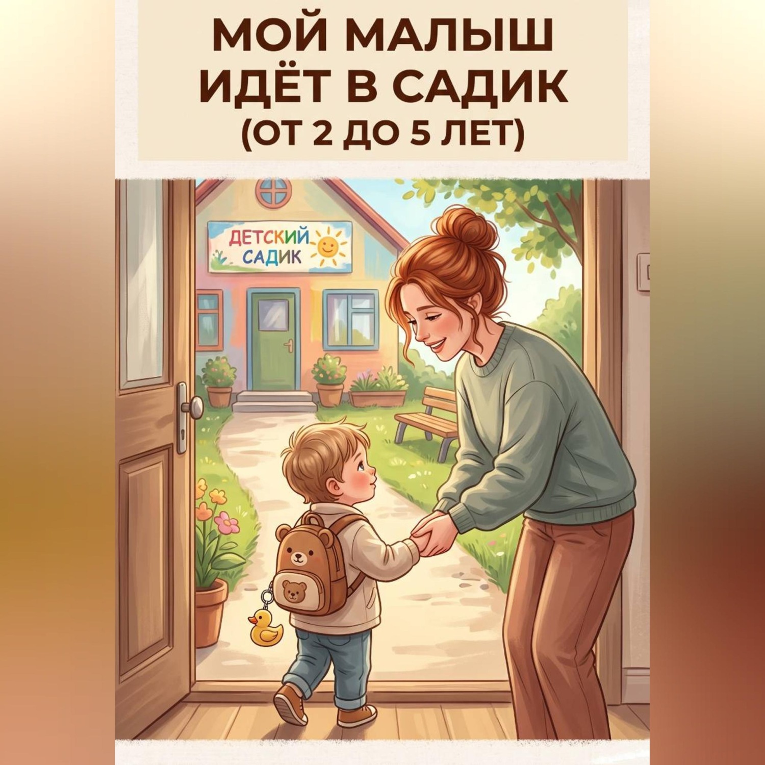 Обложка книги «Мой малыш идёт в садик: книга поддержки для мам от 2 до 5 лет»