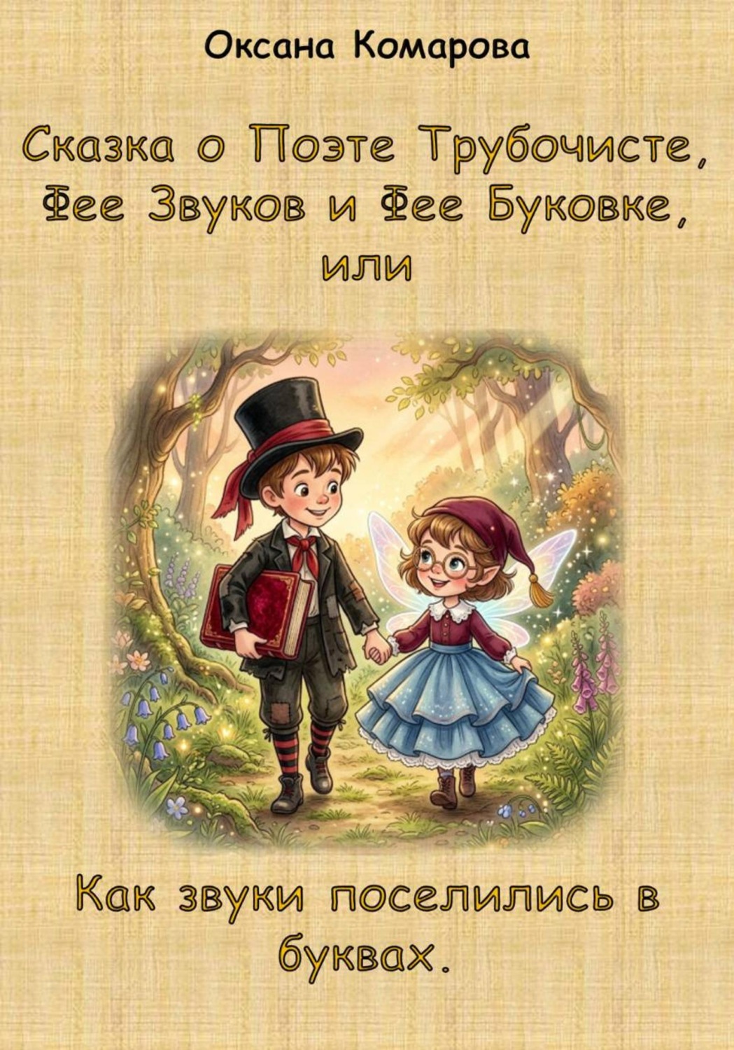 Обложка книги «Сказка о Поэте Трубочисте, Фее Звуков и Фее Буковке, или Как звуки поселились в буквах.»
