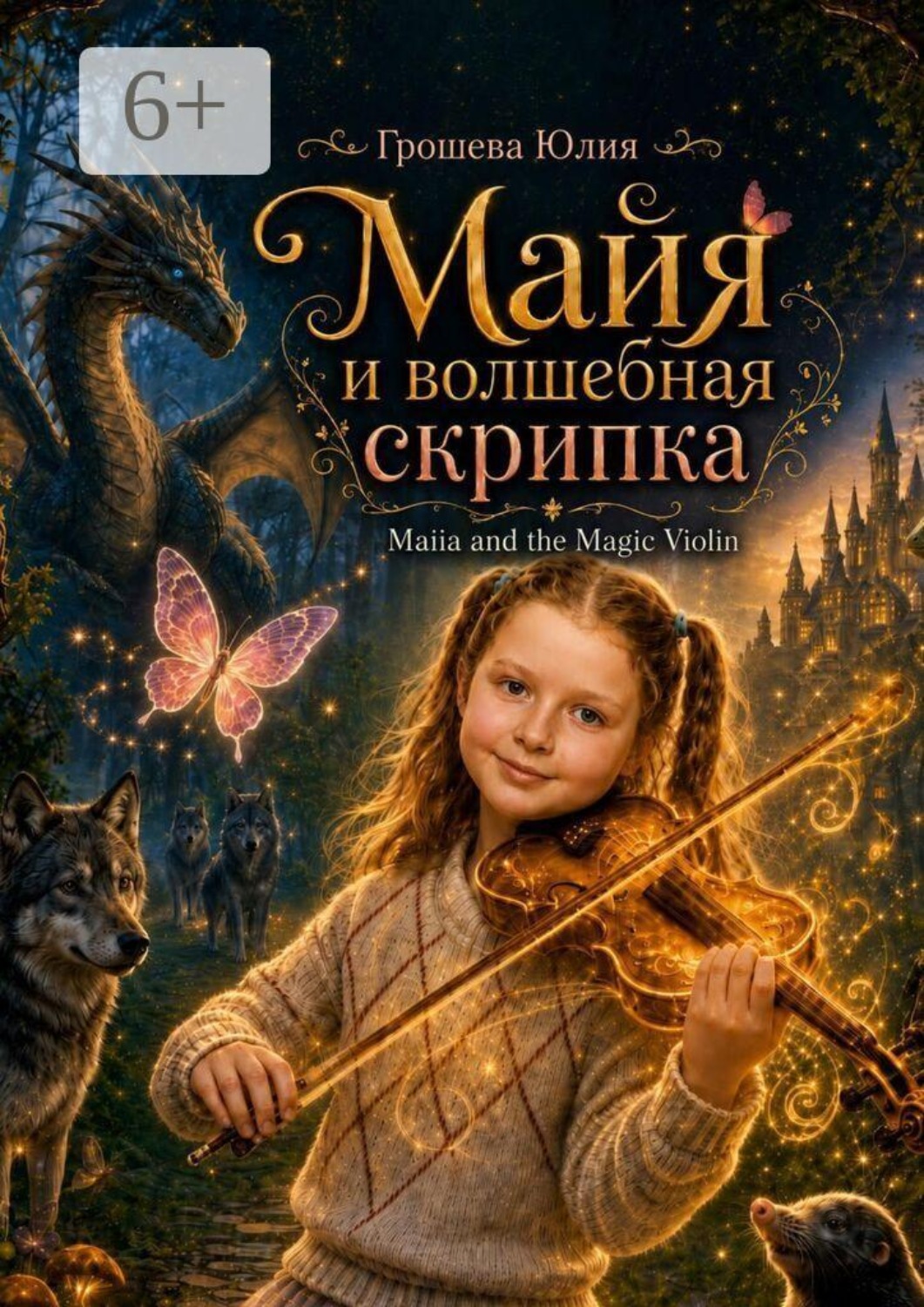 Обложка книги «Майя и волшебная скрипка. Maiia and the Magic Violin»