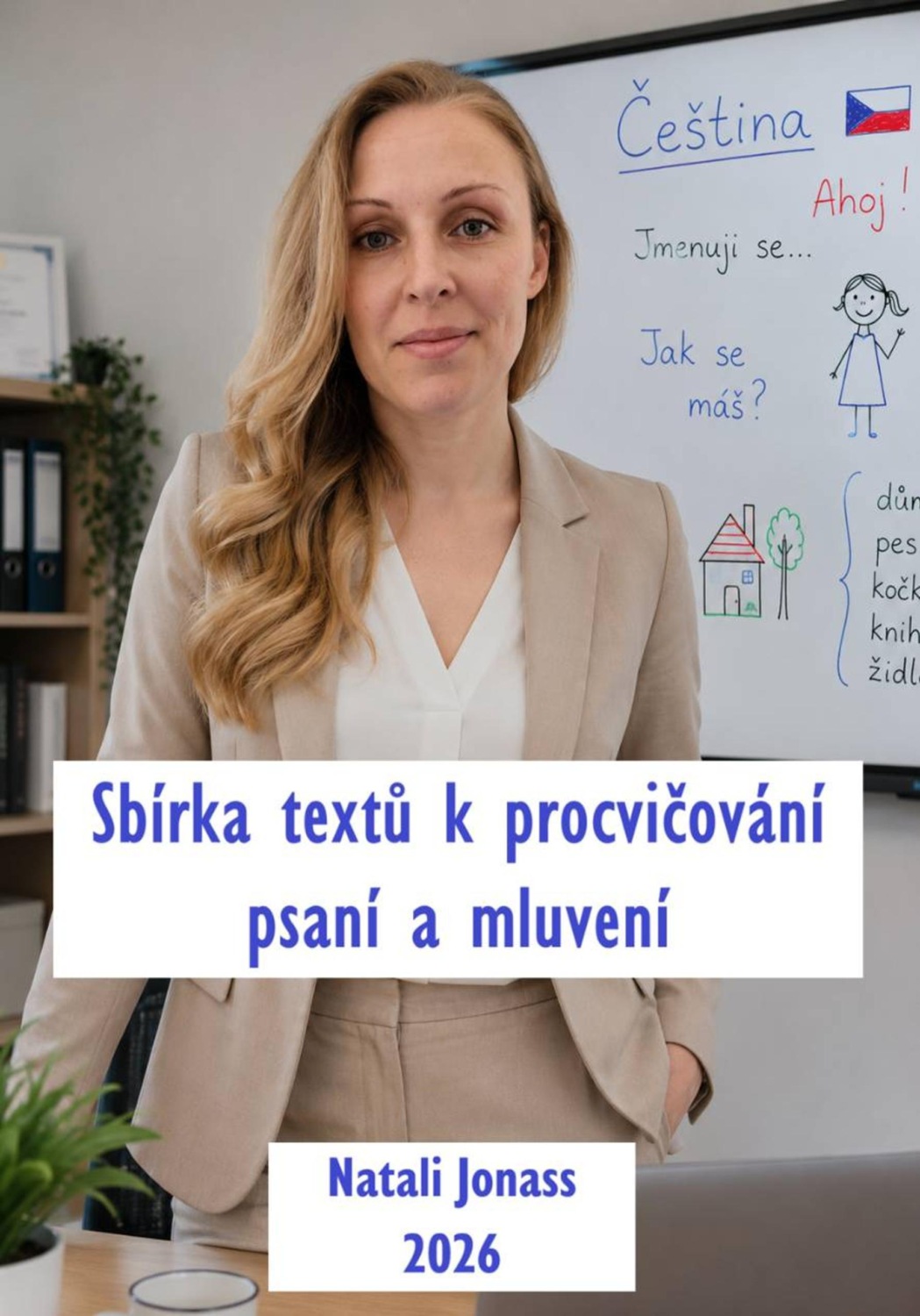 Обложка книги «Texty pro přípravu k písemné a ústní části zkoušky z českého jazyka A2 pro trvalý pobyt v ČR»