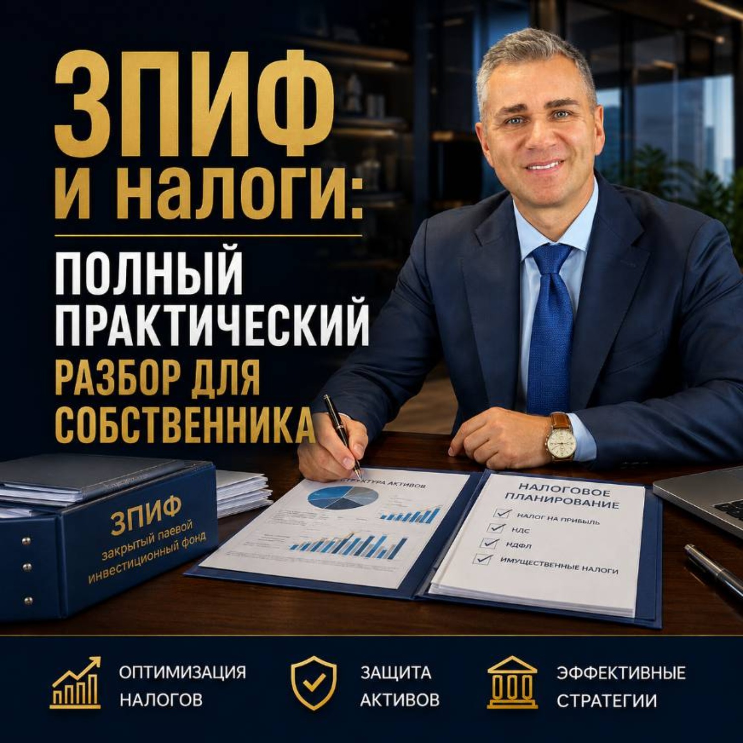Обложка книги «ЗПИФ и налоги: полный практический разбор для собственника»