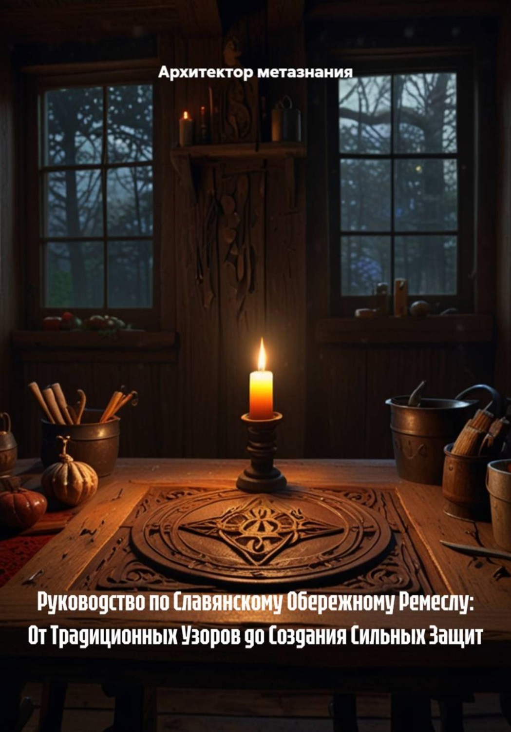 Обложка книги «Руководство по Славянскому Обережному Ремеслу: От Традиционных Узоров до Создания Сильных Защит»