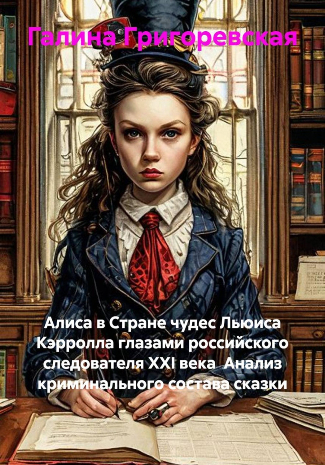 Обложка книги «Алиса в Стране чудес Льюиса Кэрролла глазами российского следователя ХХI века Анализ криминального состава сказки»