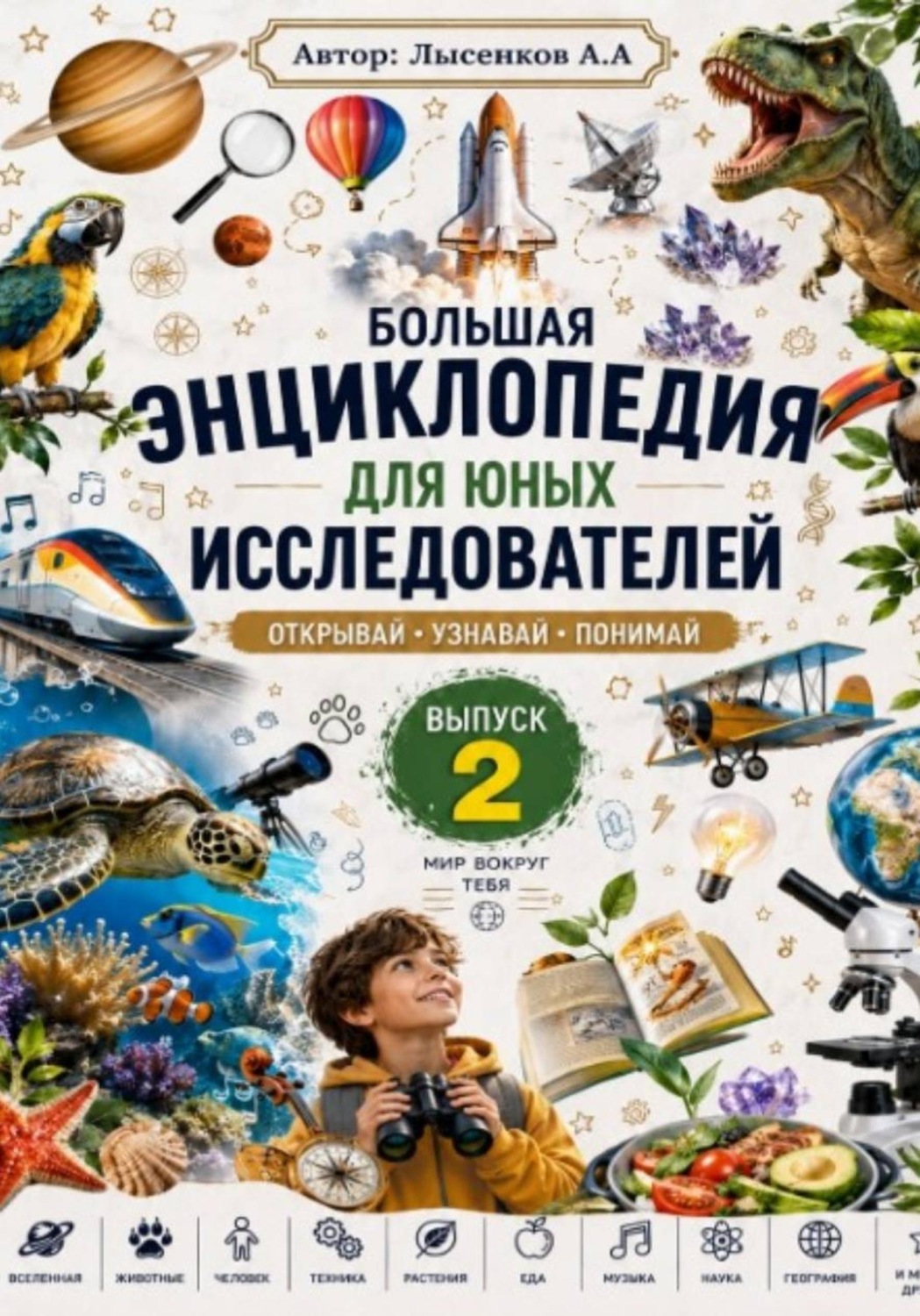 Обложка книги «"Большая энциклопедия для юных исследователей" Выпуск второй»