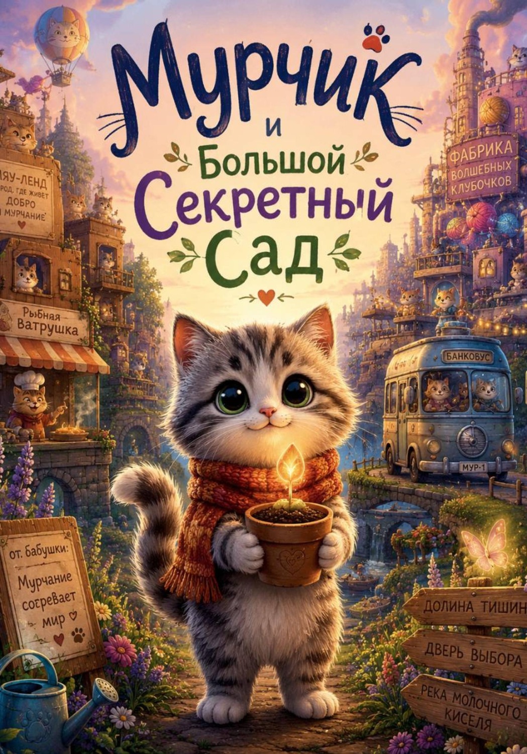 Обложка книги «Котик и Большой Секретный Сад»