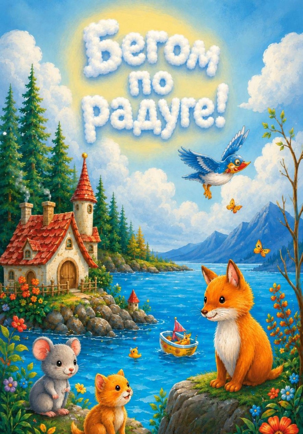 Обложка книги «Бегом по радуге!»
