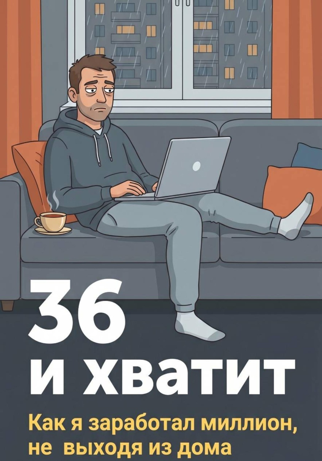 Обложка книги «36 и хватит. Как я заработал миллион, не выходя из дома»