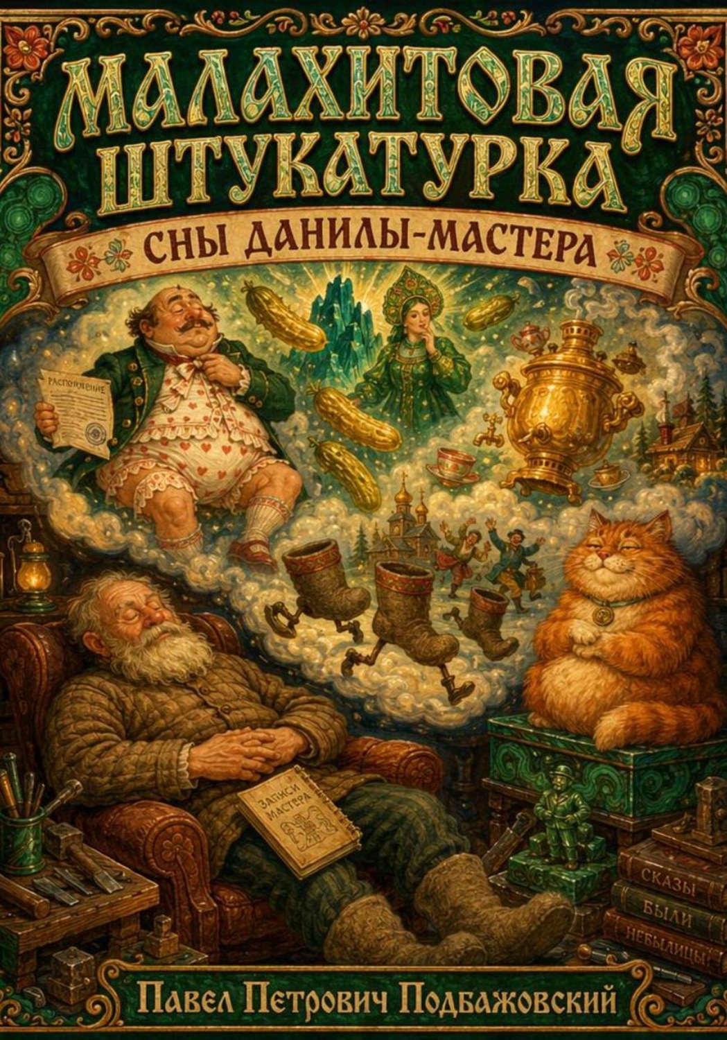 Обложка книги «МАЛАХИТОВАЯ ШТУКАТУРКА . СНЫ ДАНИЛЫ-МАСТЕРА»