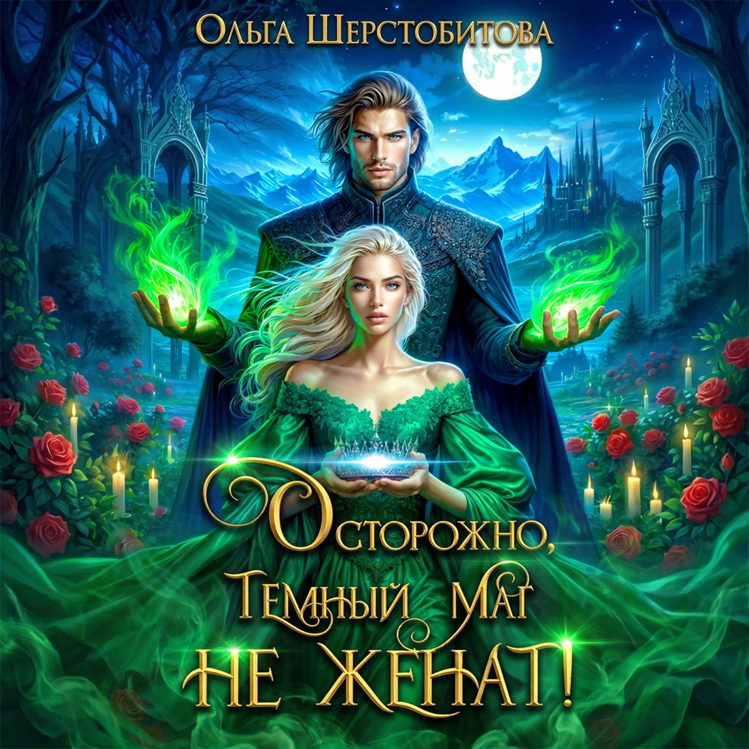 Обложка книги «Осторожно, темный маг не женат!»