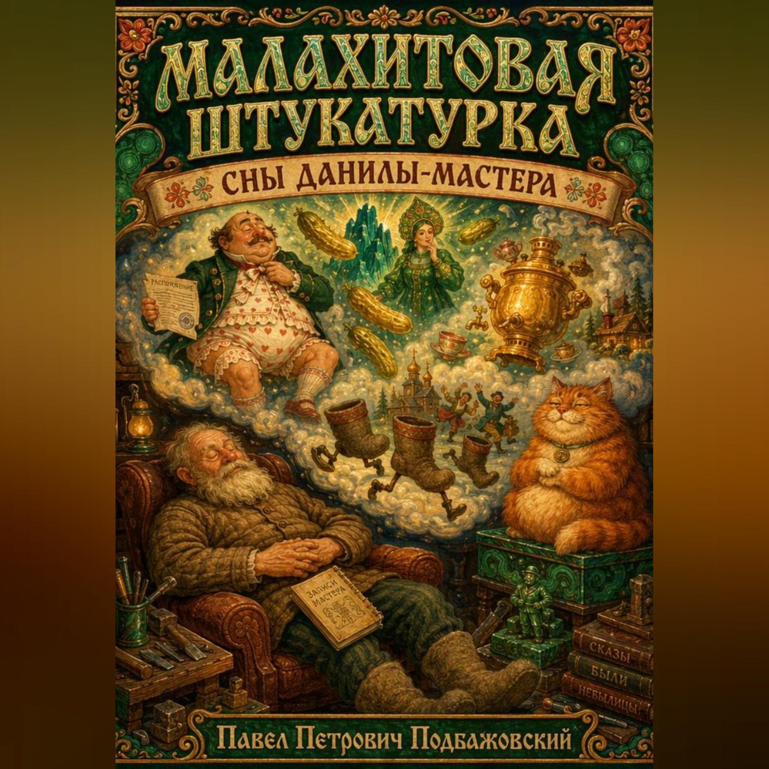 Обложка книги «МАЛАХИТОВАЯ ШТУКАТУРКА . СНЫ ДАНИЛЫ-МАСТЕРА»