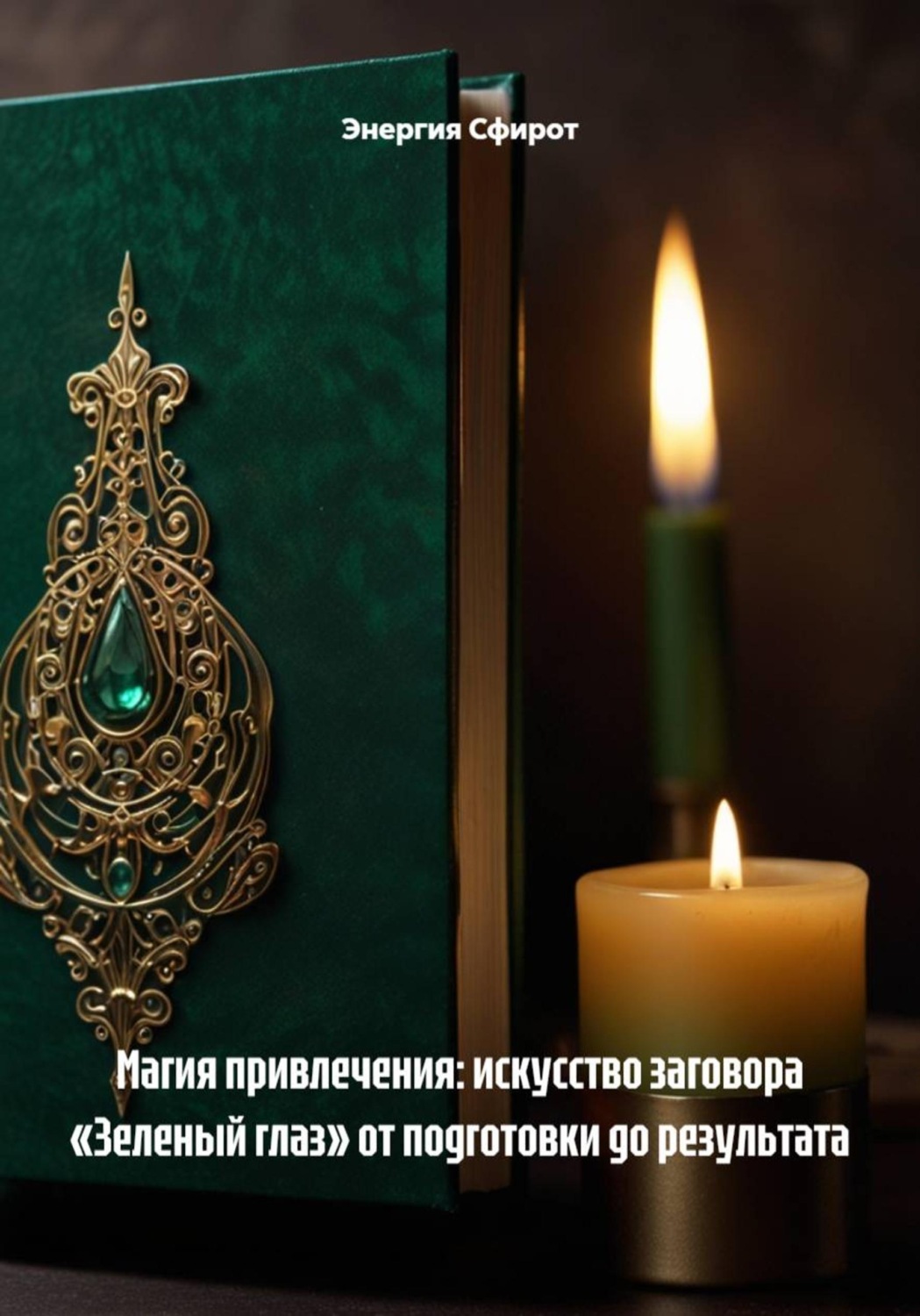 Обложка книги «Магия привлечения: искусство заговора «Зеленый глаз» от подготовки до результата»