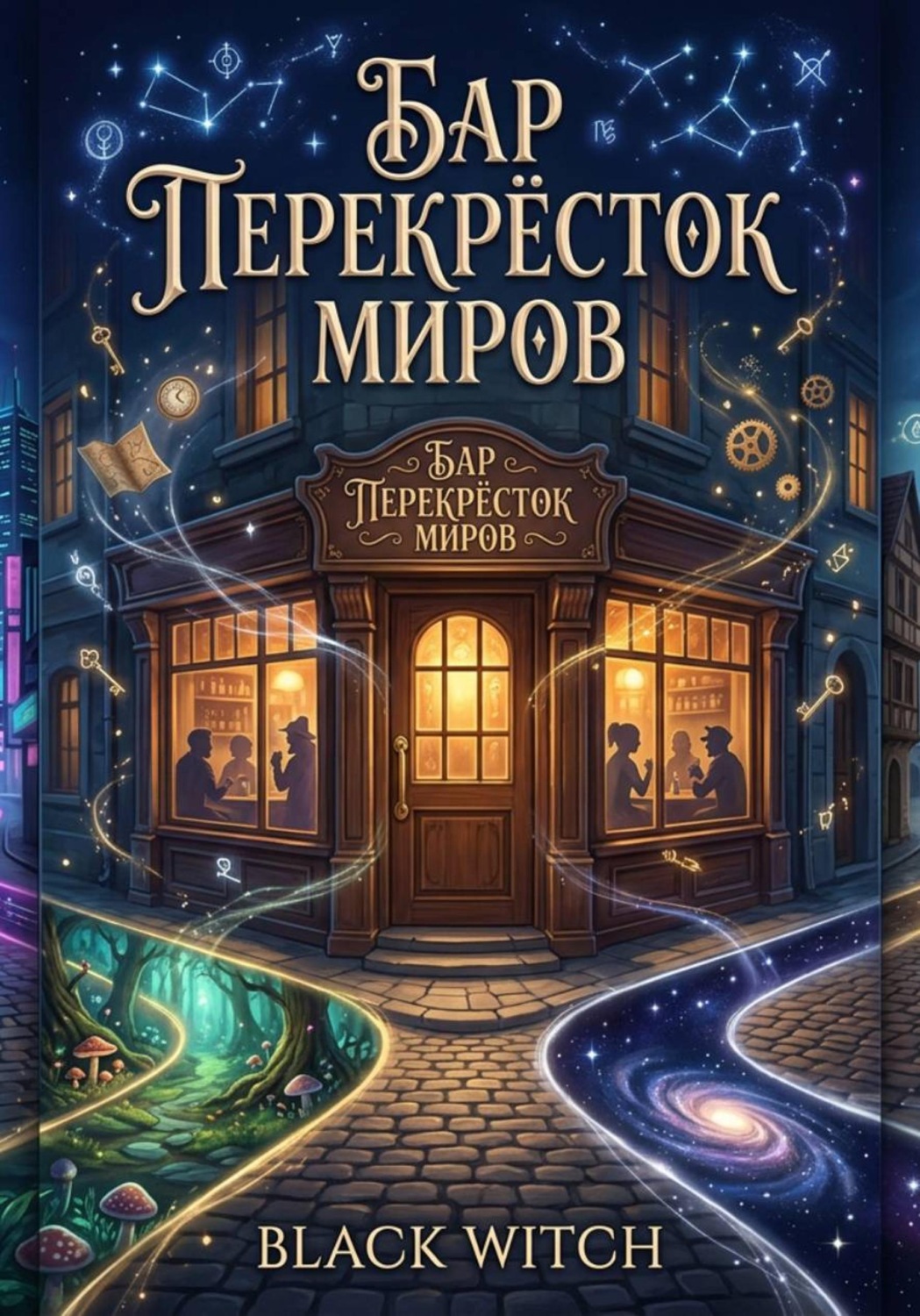 Обложка книги «Бар «Перекрёсток миров».Мистическая повесть.»