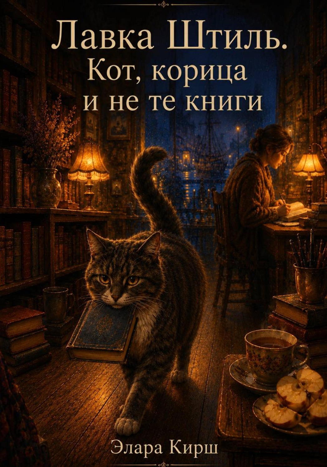 Обложка книги «Лавка Штиль. Кот, корица и не те книги»