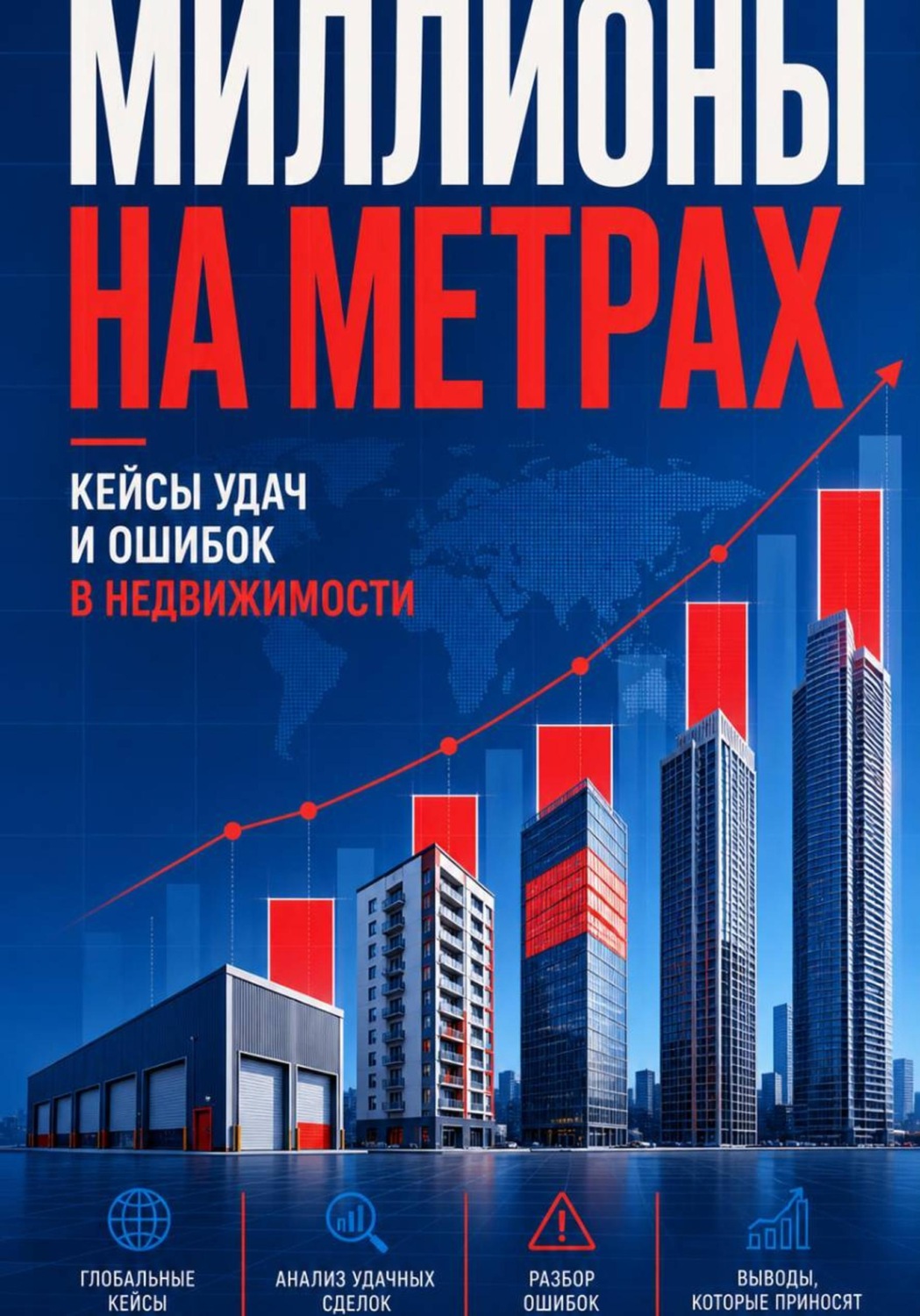 Обложка книги «Миллионы на метрах: кейсы удач и ошибок в недвижимости»