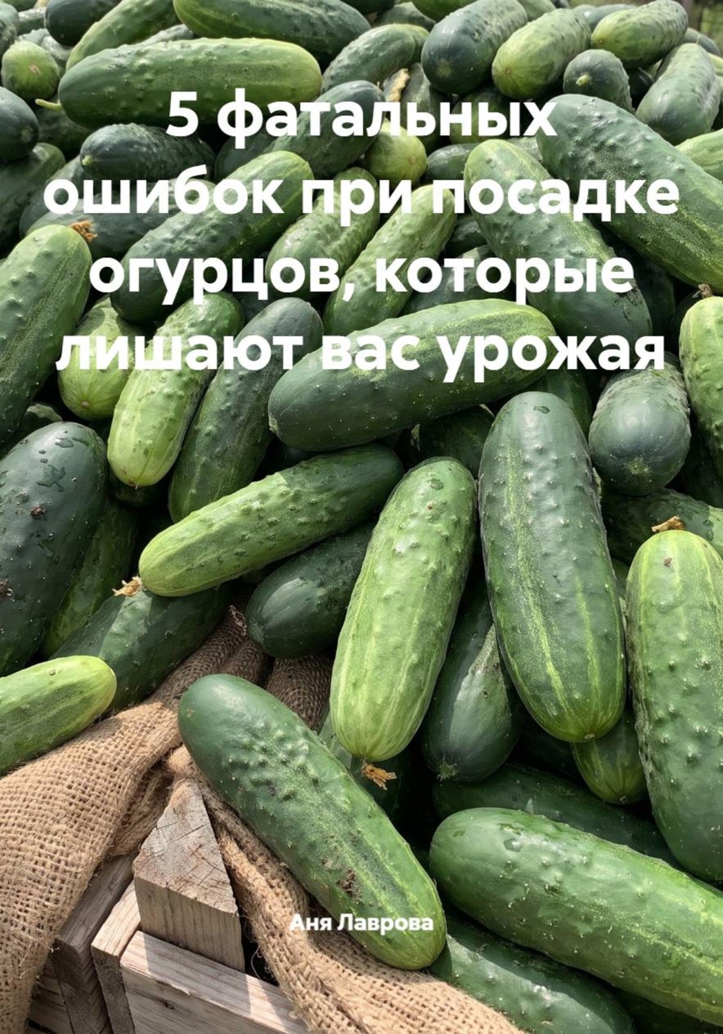 Обложка книги «5 фатальных ошибок при посадке огурцов, которые лишают вас урожая»