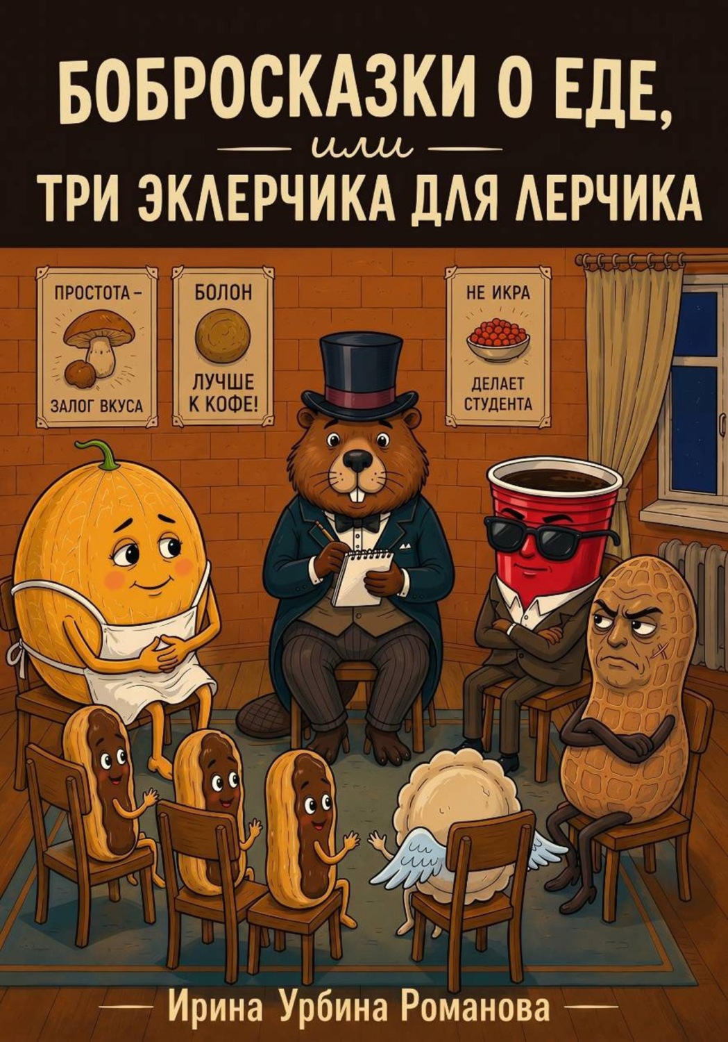 Обложка книги «Бобросказки о еде, или Три эклерчика для Лерчика»