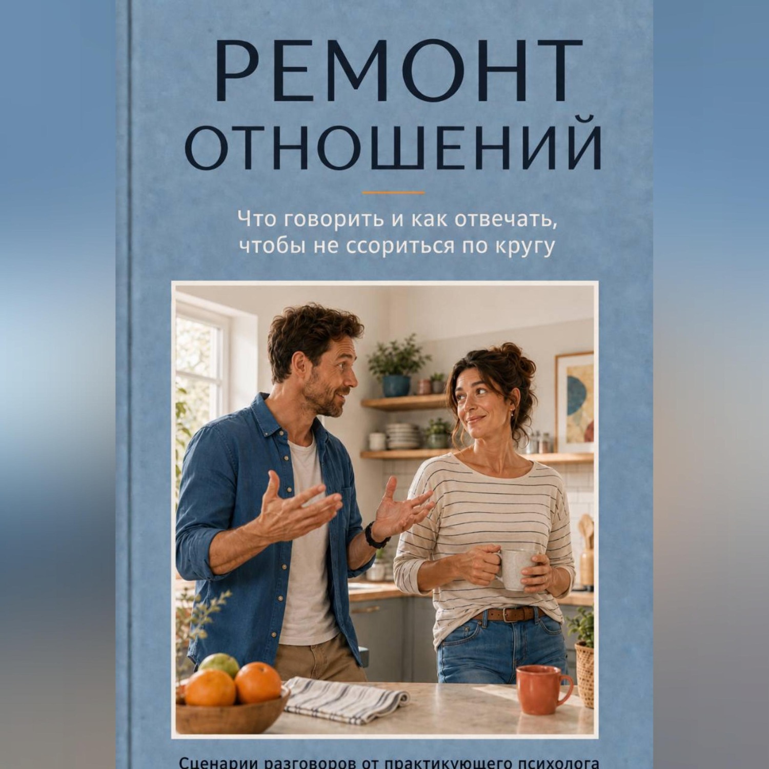 Обложка книги «Ремонт отношений. Что говорить и как отвечать, чтобы не ссориться по кругу»