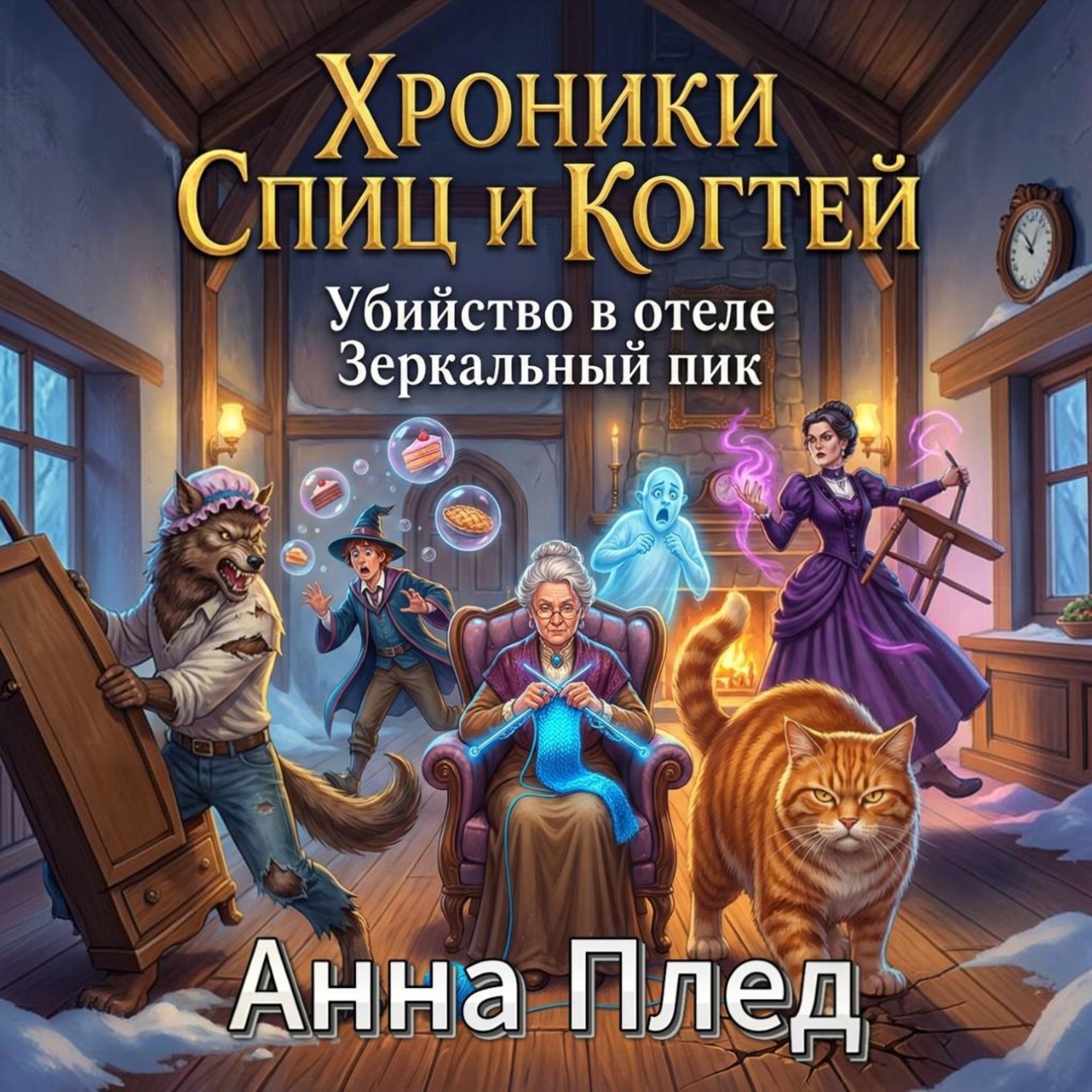 Обложка книги «Хроники спиц и когтей «Убийство в отеле Зеркальный пик»»