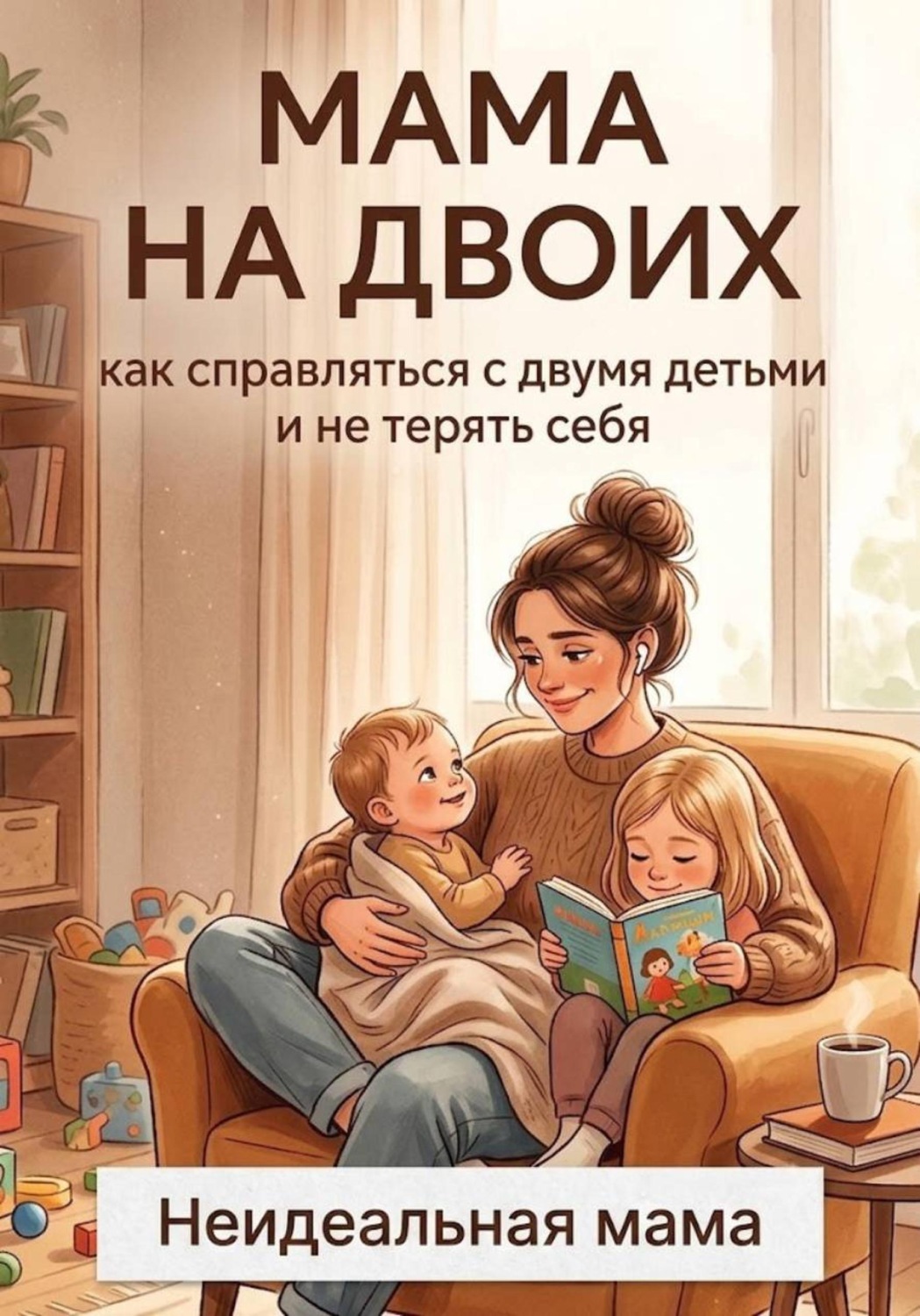 Обложка книги «Мама на двоих: как справляться с двумя детьми и не терять себя»