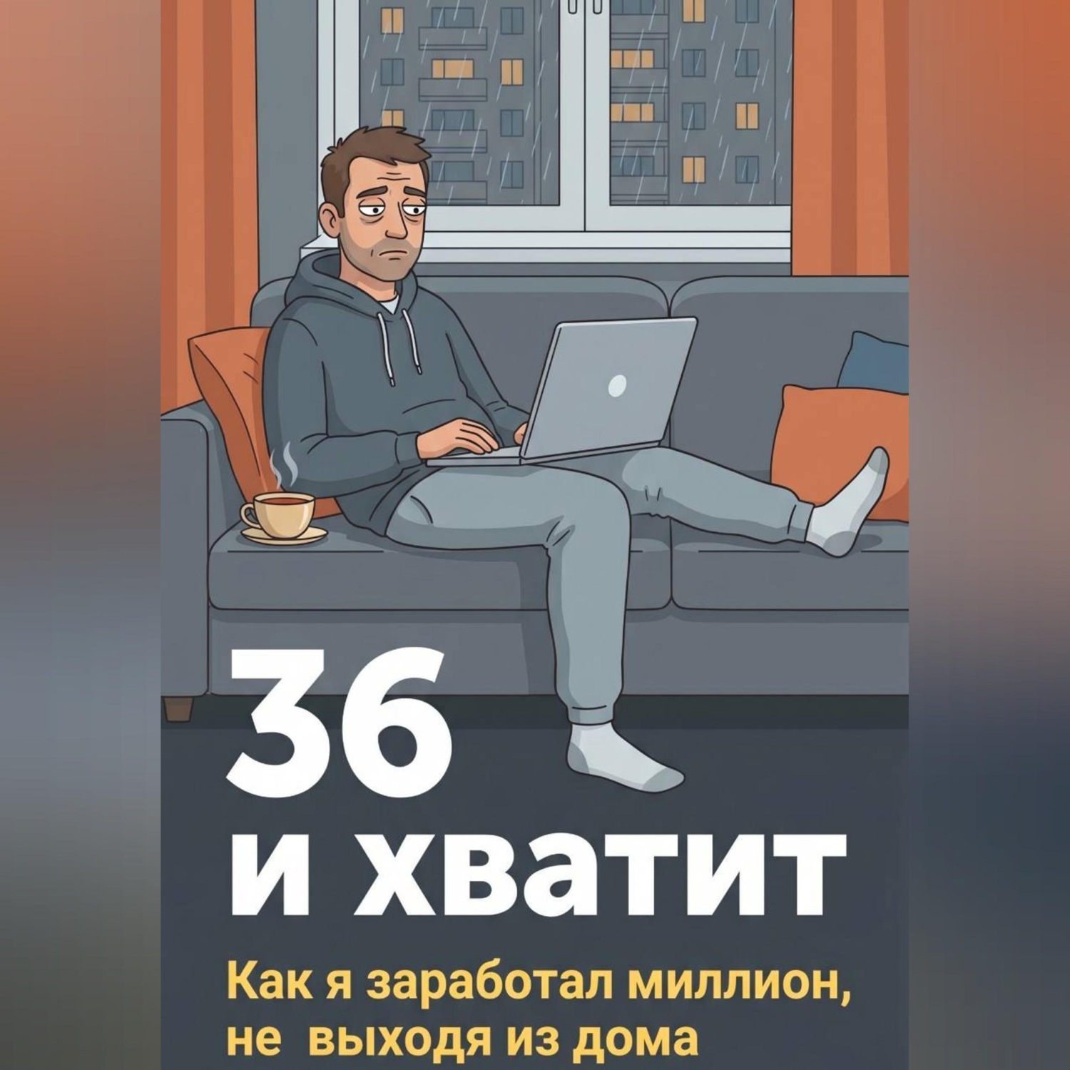 Обложка книги «36 и хватит. Как я заработал миллион, не выходя из дома»