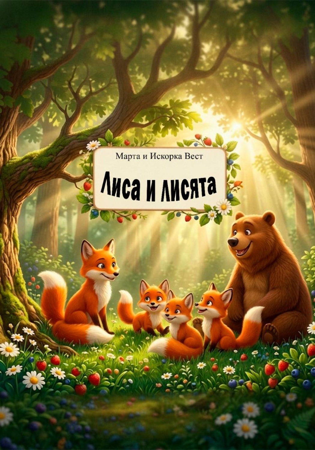 Обложка книги «Лиса и лисята»