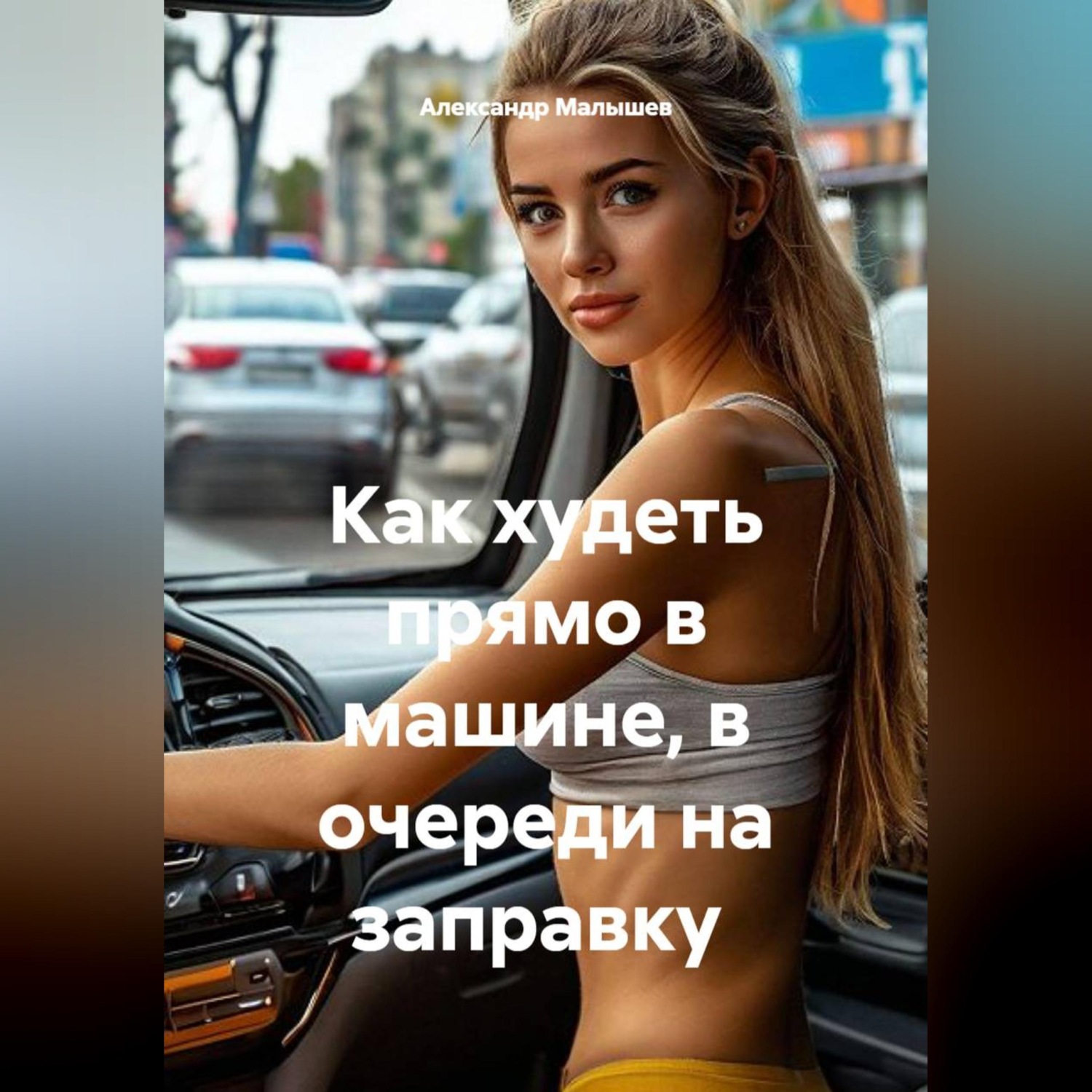 Обложка книги «Как худеть прямо в машине, в очереди на заправку»