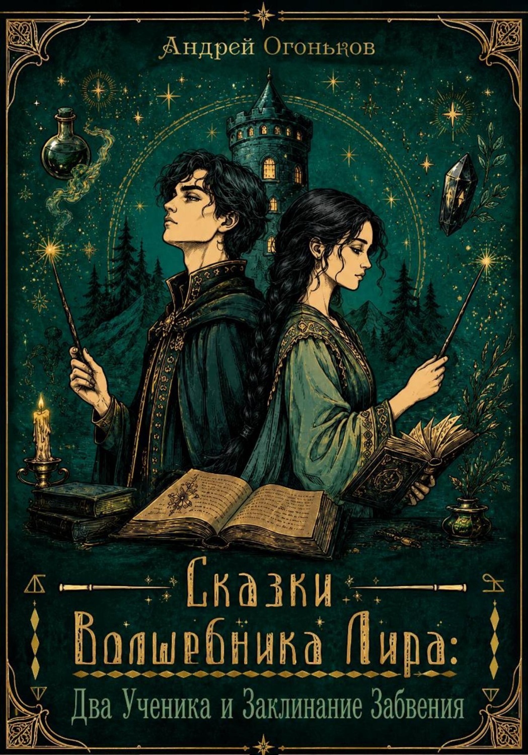 Обложка книги «Сказки волшебника Лира. Два ученика и заклинание забвения»