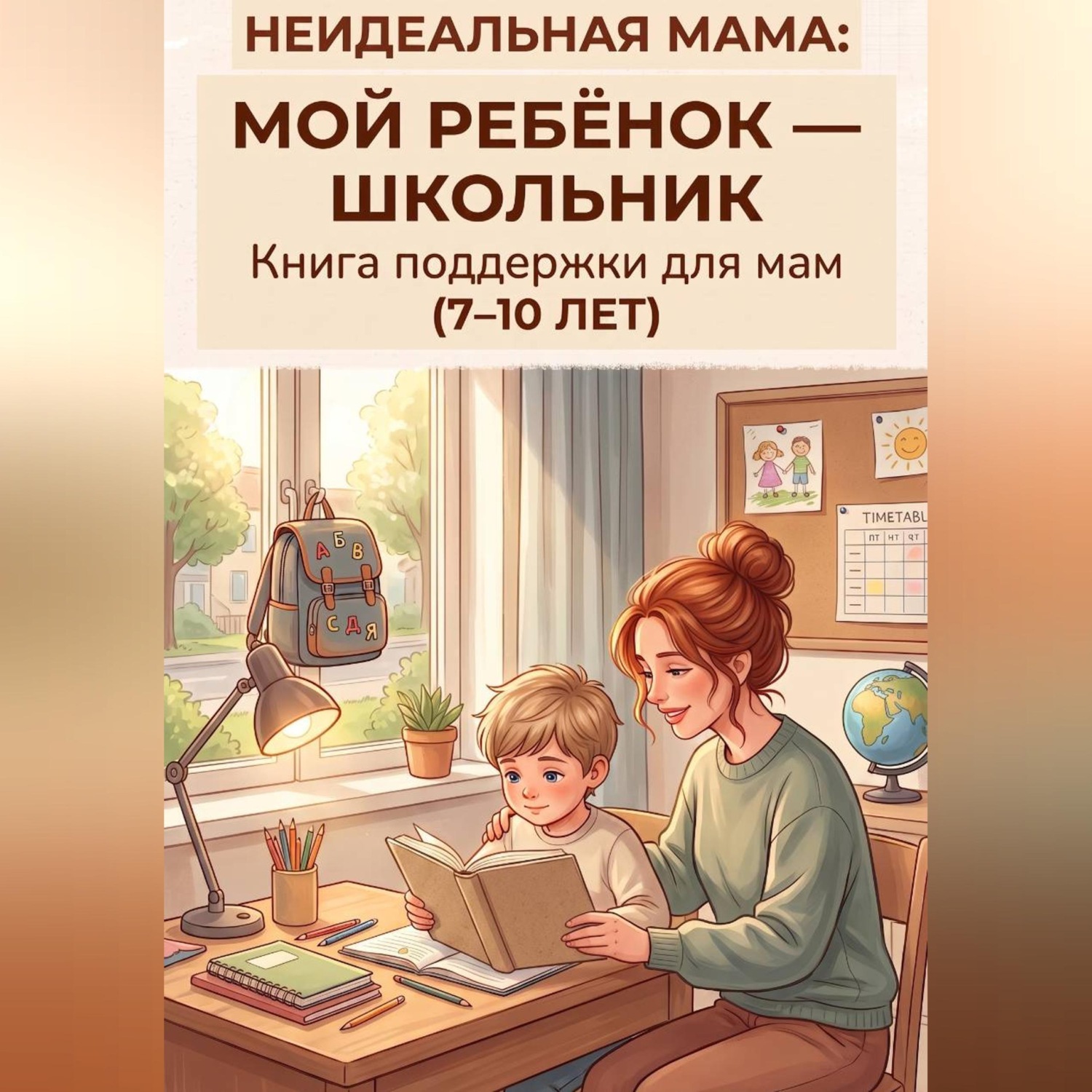 Обложка книги «Мой ребёнок — школьник: книга поддержки для мам (7–10 лет)»