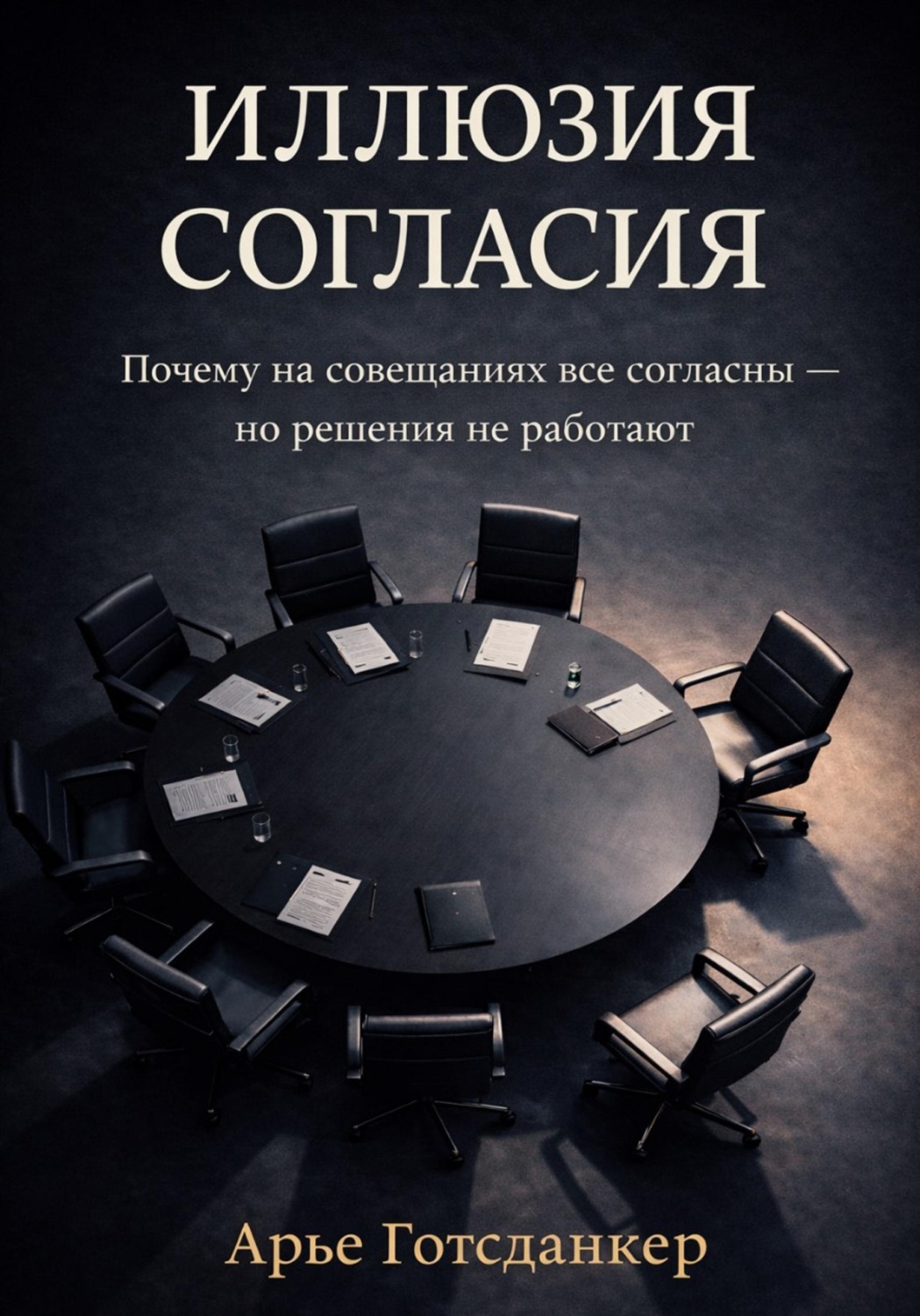 Обложка книги «Иллюзия согласия: Почему на совещаниях все согласны — но решения не работают»