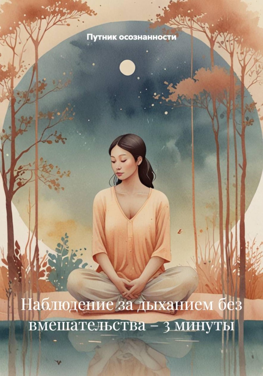Обложка книги «Наблюдение за дыханием без вмешательства – 3 минуты»