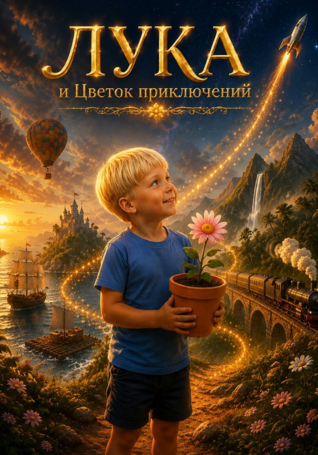Обложка книги «Лука и Цветок приключений»