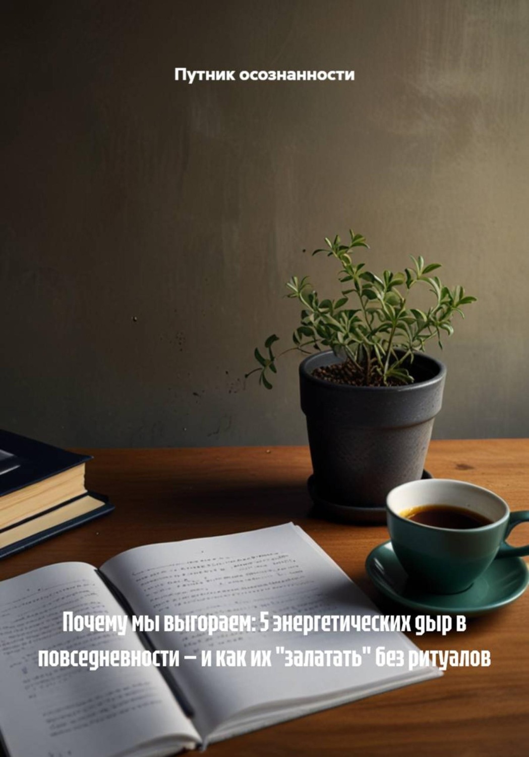 Обложка книги «Почему мы выгораем: 5 энергетических дыр в повседневности — и как их "залатать" без ритуалов»