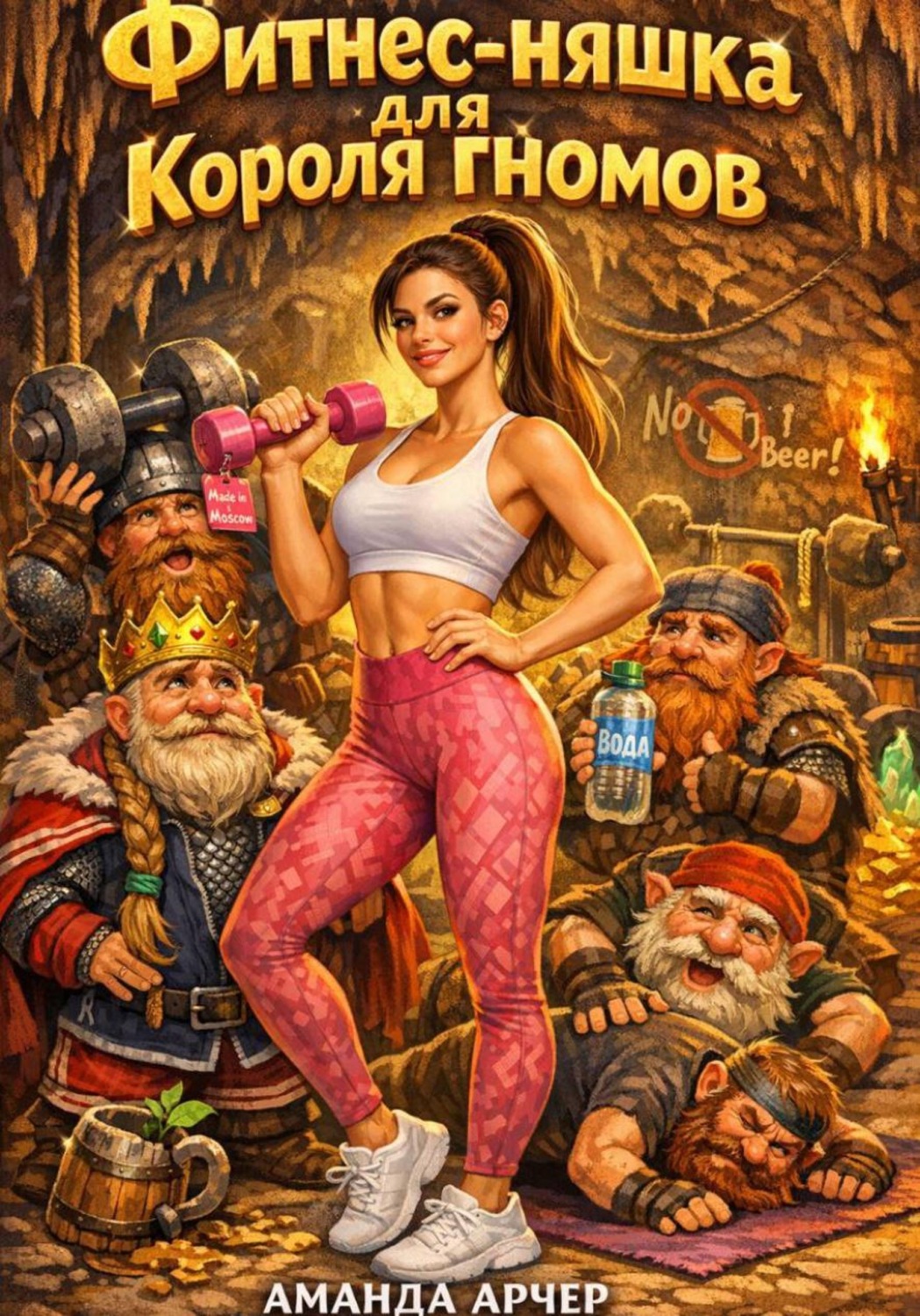 Обложка книги «Фитнес-няшка для короля гномов»