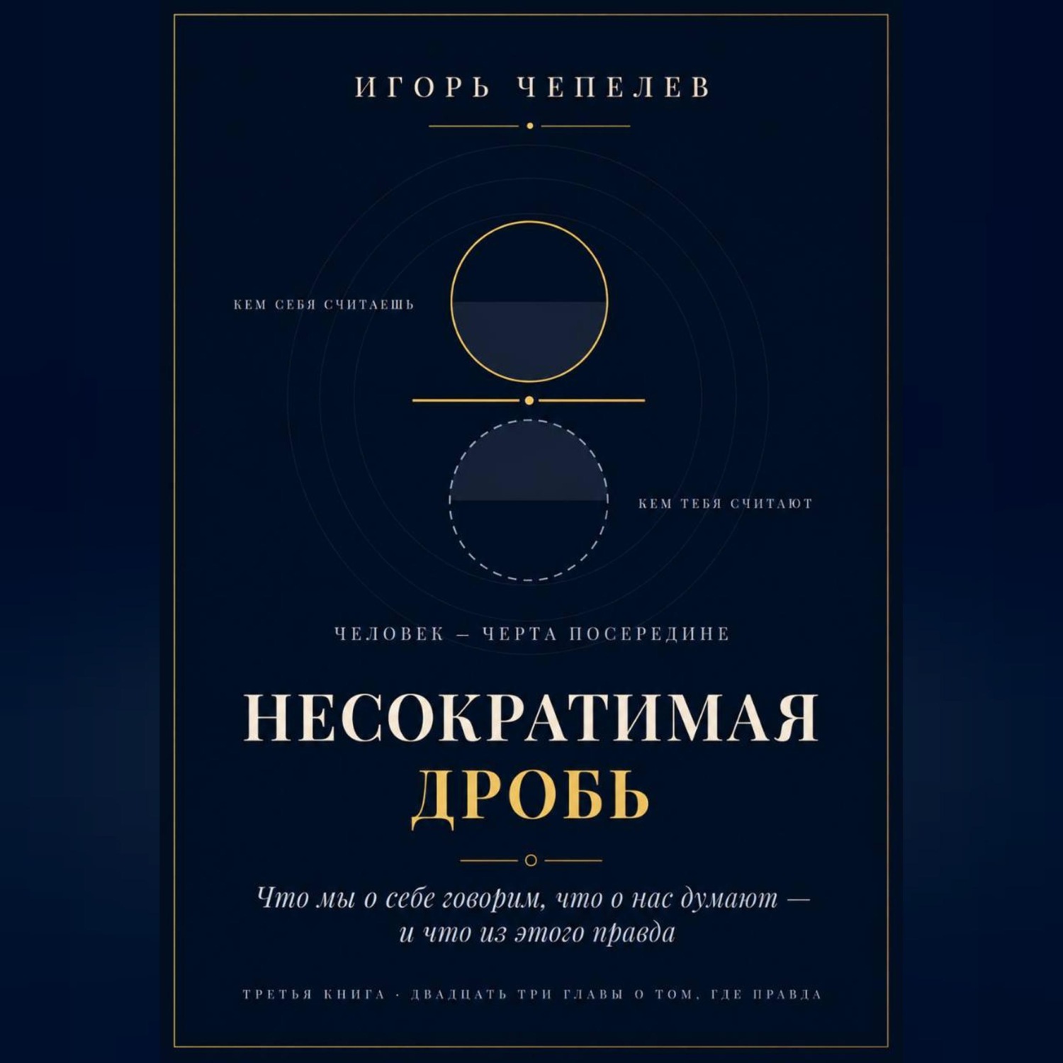 Обложка книги «НЕСОКРАТИМАЯ ДРОБЬ Человек как отношение: что мы о себе говорим, что о нас думают и что из этого правда»