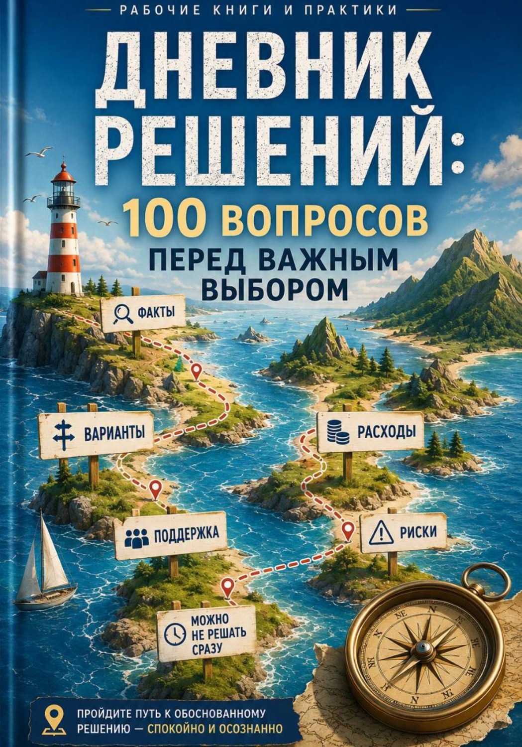 Обложка книги «Дневник решений: 100 вопросов перед важным выбором»