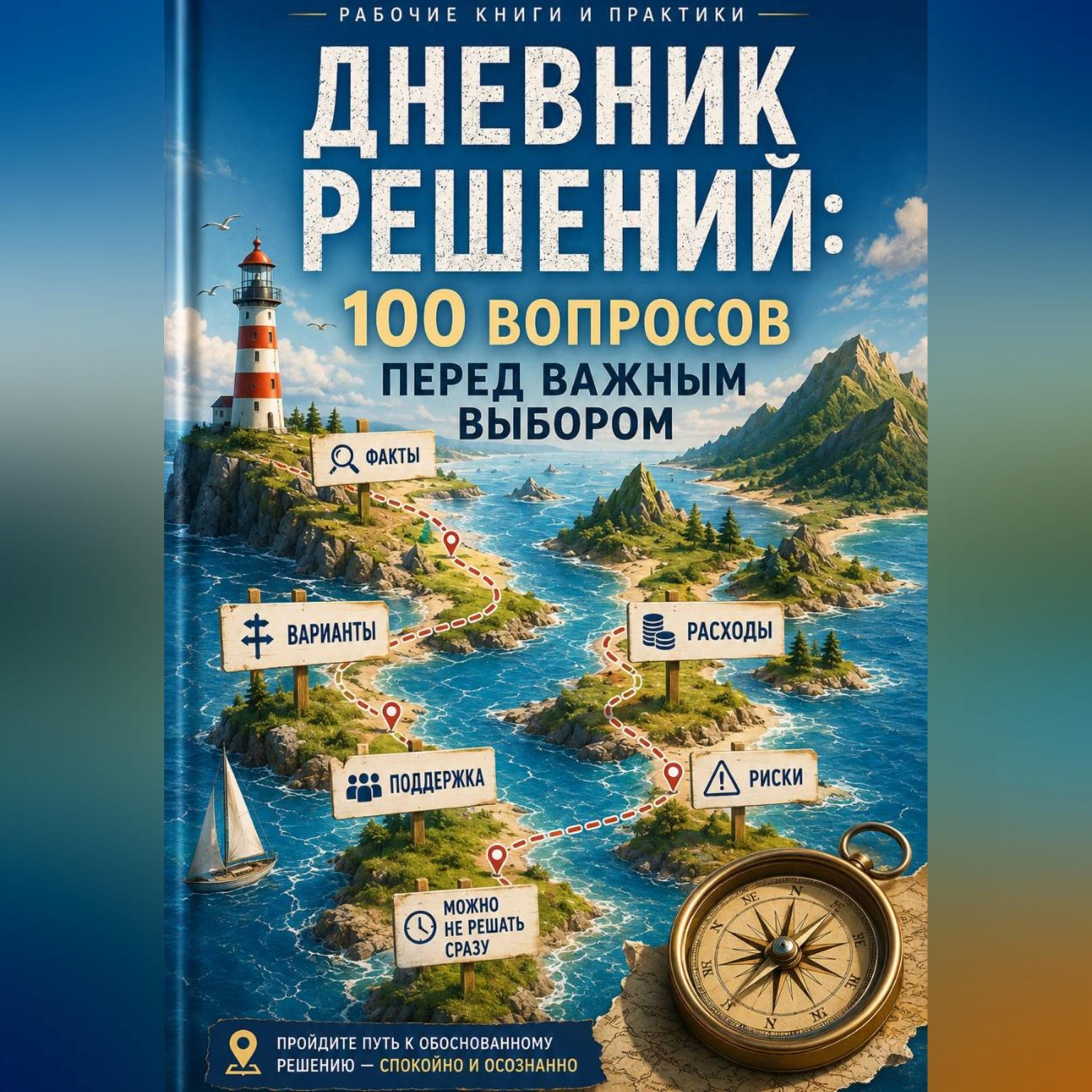 Обложка книги «Дневник решений: 100 вопросов перед важным выбором»