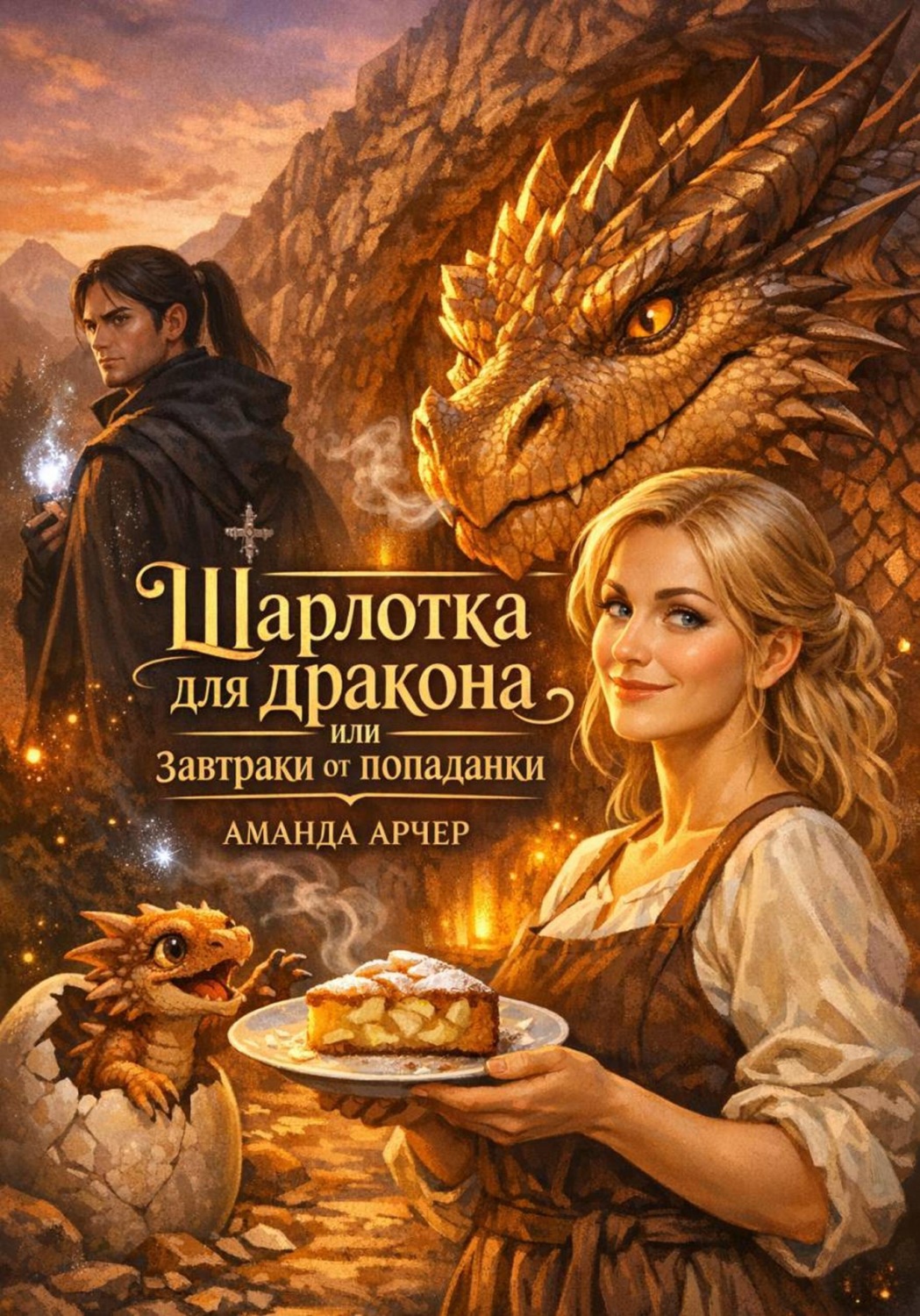 Обложка книги «Шарлотка для дракона или завтраки от попаданки»