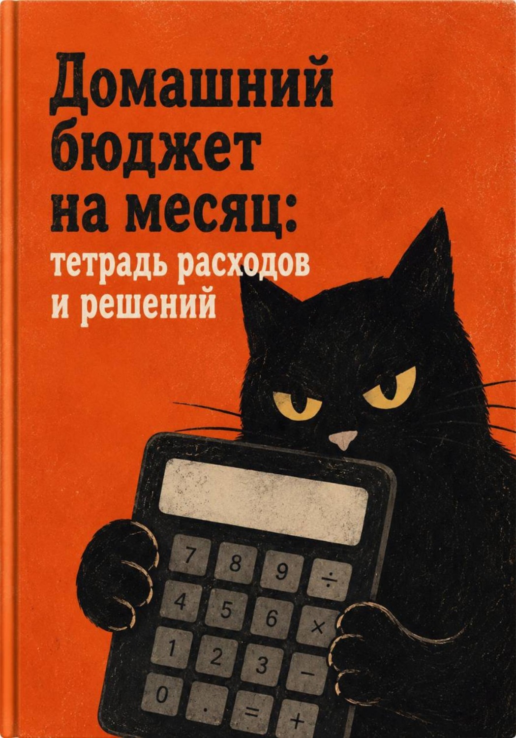 Обложка книги «Домашний бюджет на месяц: тетрадь расходов и решений»
