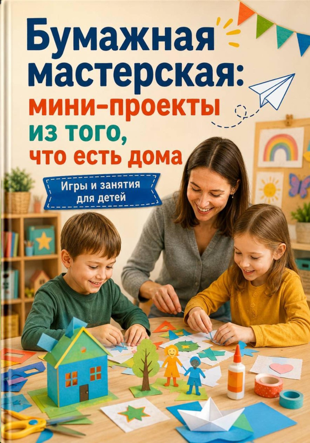 Обложка книги «Бумажная мастерская: мини-проекты из того, что есть дома»