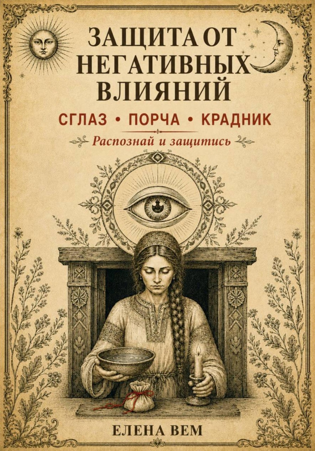 Обложка книги «ЗАЩИТА ОТ НЕГАТИВНЫХ ВЛИЯНИЙ. Сглаз, порча, крадник: как распознать, очиститься и защититься»